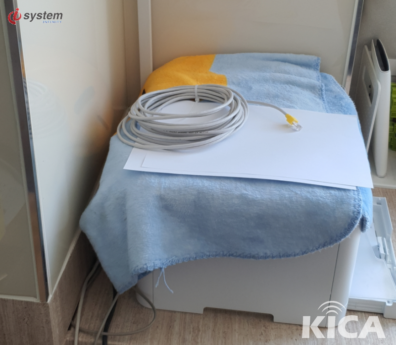 학원 통신함 + 회선 정리 — KT 사무실인터넷 회선 분배